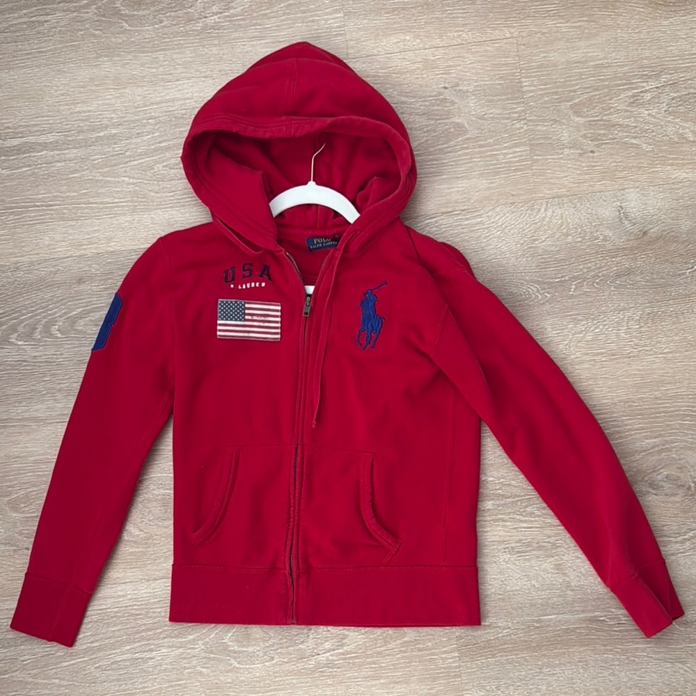 Polo by Ralph Lauren Women Red Hoodie